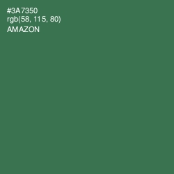 #3A7350 - Amazon Color Image