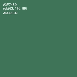 #3F7459 - Amazon Color Image