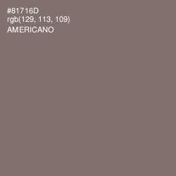 #81716D - Americano Color Image