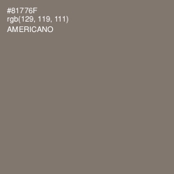 #81776F - Americano Color Image