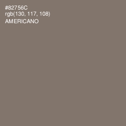 #82756C - Americano Color Image
