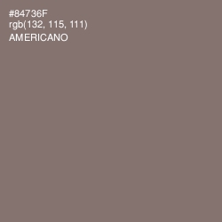 #84736F - Americano Color Image