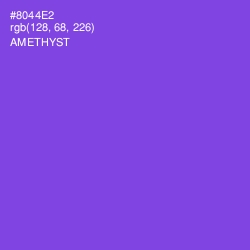 #8044E2 - Amethyst Color Image