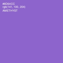 #8D64CC - Amethyst Color Image