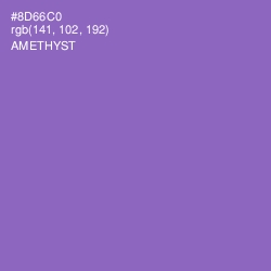 #8D66C0 - Amethyst Color Image