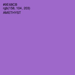#9E68CB - Amethyst Color Image