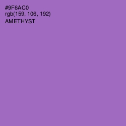 #9F6AC0 - Amethyst Color Image