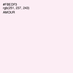 #FBEDF3 - Amour Color Image
