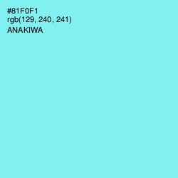 #81F0F1 - Anakiwa Color Image