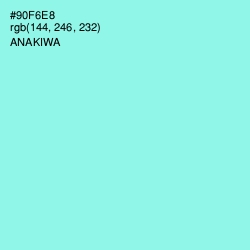 #90F6E8 - Anakiwa Color Image