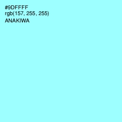 #9DFFFF - Anakiwa Color Image