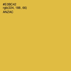 #E0BC42 - Anzac Color Image
