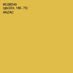 #E0BD49 - Anzac Color Image