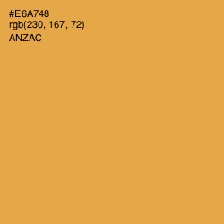 #E6A748 - Anzac Color Image