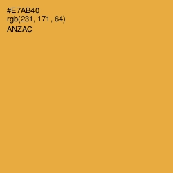 #E7AB40 - Anzac Color Image