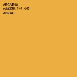 #ECAE40 - Anzac Color Image