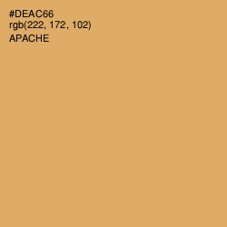 #DEAC66 - Apache Color Image