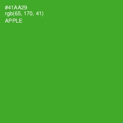 #41AA29 - Apple Color Image