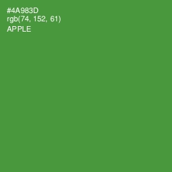 #4A983D - Apple Color Image
