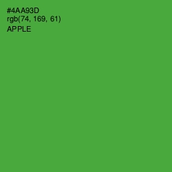 #4AA93D - Apple Color Image
