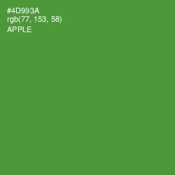 #4D993A - Apple Color Image