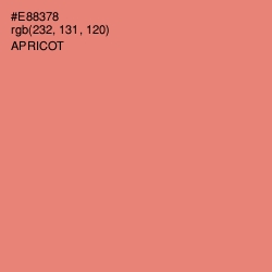 #E88378 - Apricot Color Image