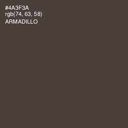 #4A3F3A - Armadillo Color Image