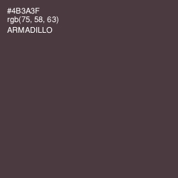 #4B3A3F - Armadillo Color Image