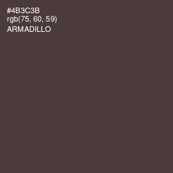 #4B3C3B - Armadillo Color Image