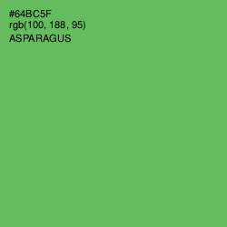 #64BC5F - Asparagus Color Image