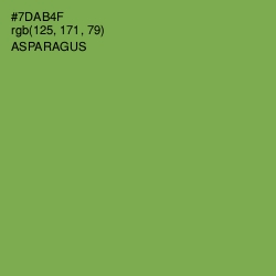 #7DAB4F - Asparagus Color Image