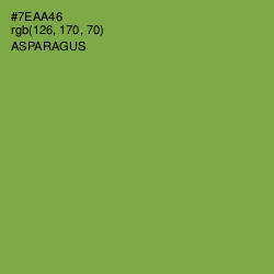 #7EAA46 - Asparagus Color Image