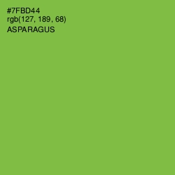 #7FBD44 - Asparagus Color Image