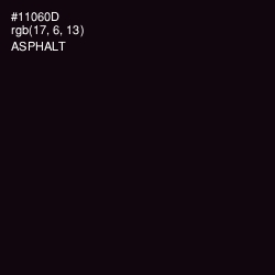 #11060D - Asphalt Color Image