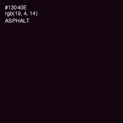 #13040E - Asphalt Color Image
