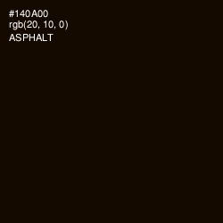#140A00 - Asphalt Color Image