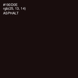 #190D0E - Asphalt Color Image