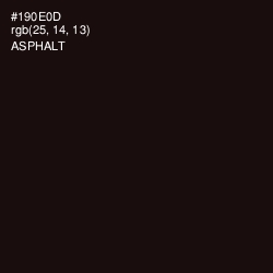#190E0D - Asphalt Color Image