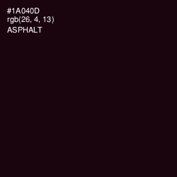 #1A040D - Asphalt Color Image