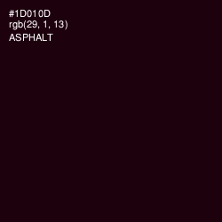 #1D010D - Asphalt Color Image