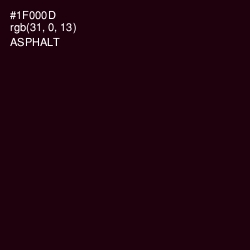 #1F000D - Asphalt Color Image