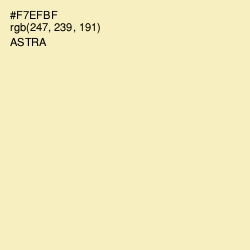 #F7EFBF - Astra Color Image