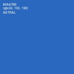 #2A67BE - Astral Color Image