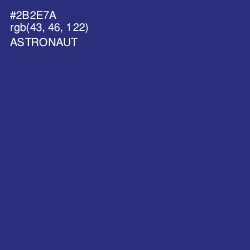 #2B2E7A - Astronaut Color Image