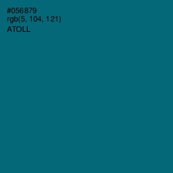 #056879 - Atoll Color Image
