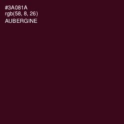 #3A081A - Aubergine Color Image