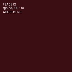 #3A0E12 - Aubergine Color Image