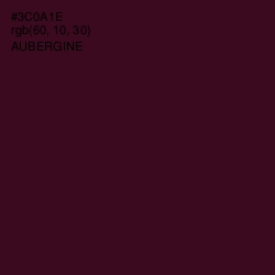 #3C0A1E - Aubergine Color Image