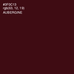 #3F0C13 - Aubergine Color Image