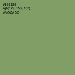 #819E66 - Avocado Color Image